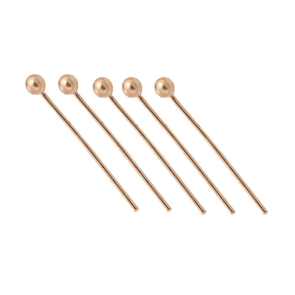 10pcs Solid 925 Sterling Silver Needle Pins Gold Earring Necklace Connector Part Base DIY Jewelry Making Findings