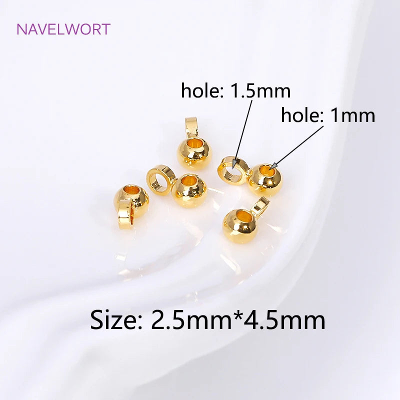 18K Gold Plated Pendant Connectors Pinch Bail Clasps,Brass Mini Pendant Bail