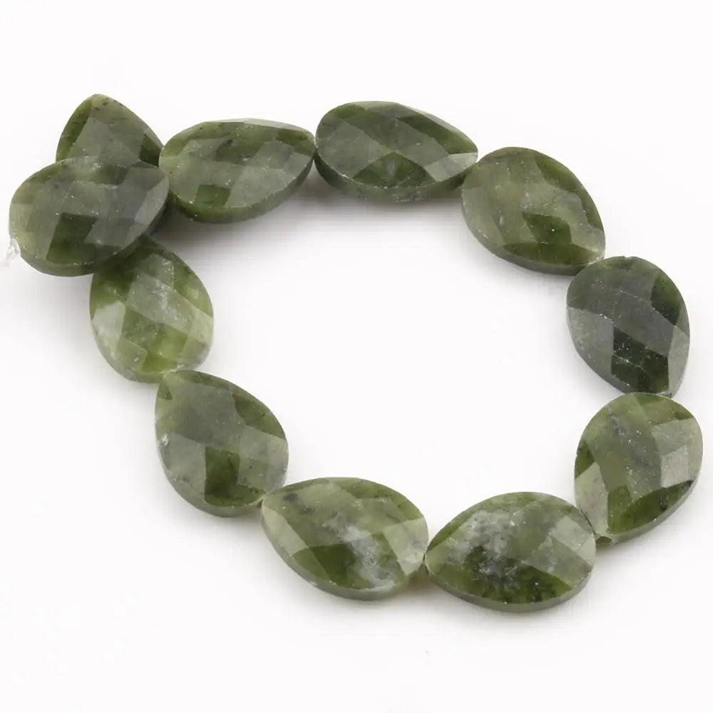 13*18mm Natural Faceted Stone Beads Water Drop