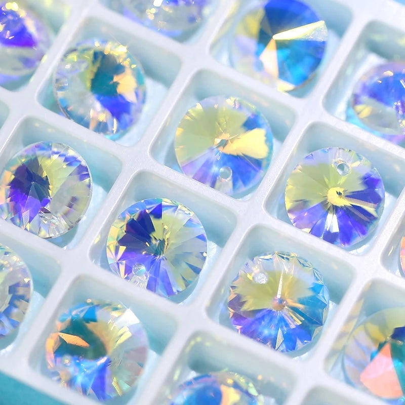 28-50PCS 6-14mm Crystal Beads Jewellery Making Supplies Glass Jewelry Pendant Beads for DIY Bracelets Necklace Earrings