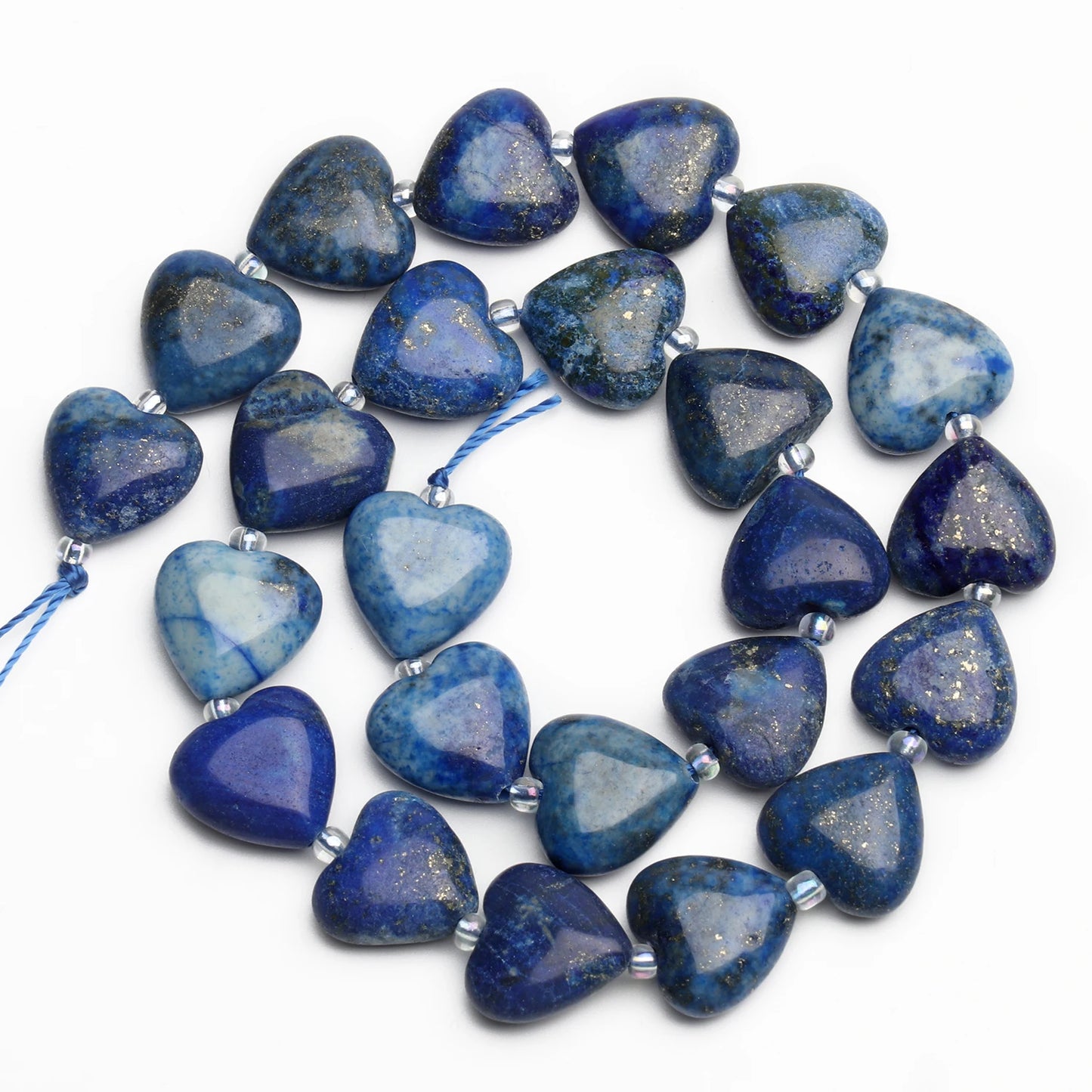 14mm AA Love Heart Natural Stone Loose Beads for Jewelry Making Diy approx 23pcs