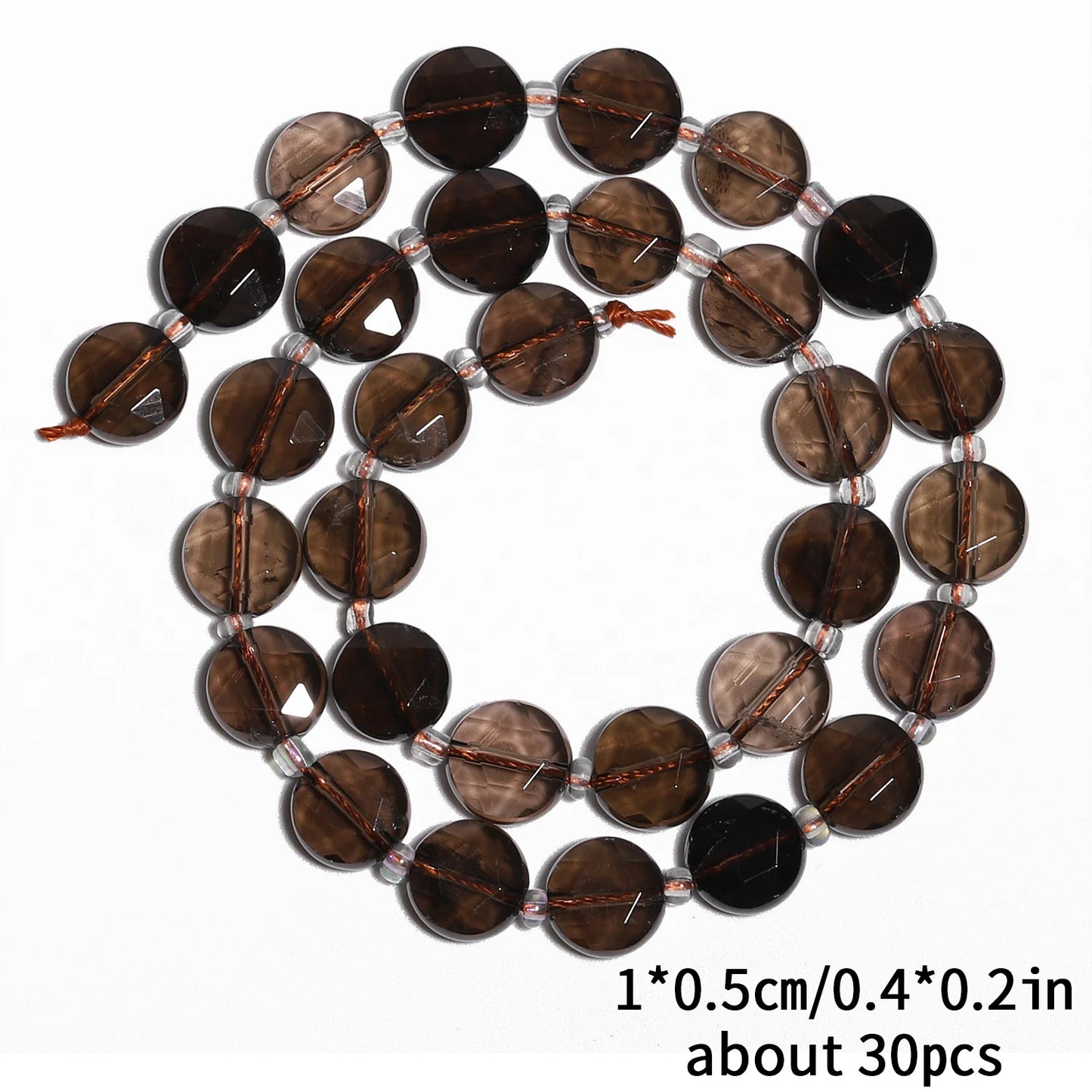 10mm AAA Faceted Coin Natural Gemtone Beads For Jewelry Making DIY 15'' Strand