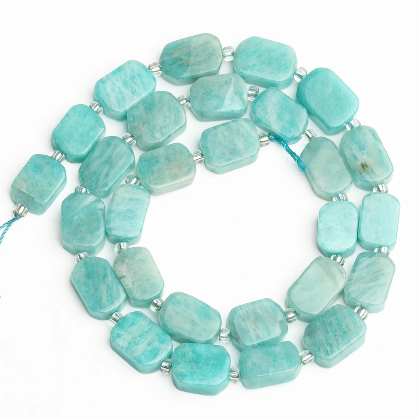8x12mm Natural Blue Amazonite Beads Irregular Spacer Beads For Jewelry Making