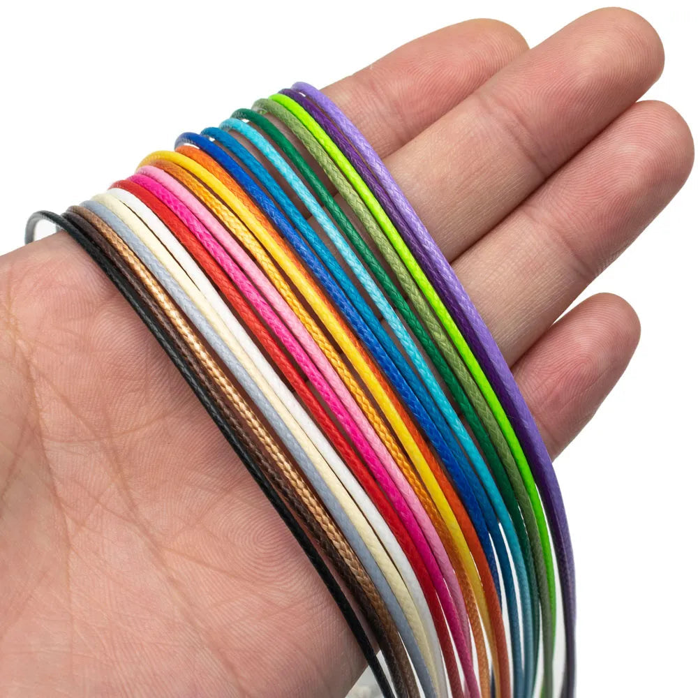 50Pcs 1.5mm 18" Necklace Cord with Clasp Bulk for Necklace Bracelet Jewelry Making