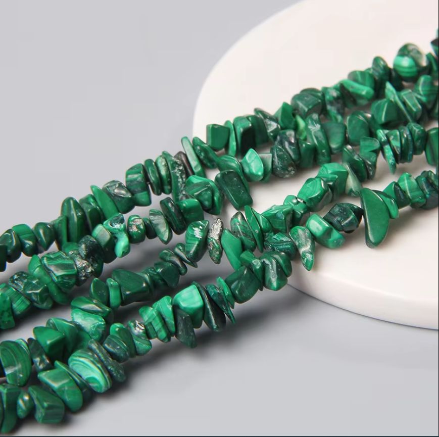 3-5mm Natural Irregular Gravel Stone Beads Amethyst Malachite Prehnite Bead For Jewelry Making  15.5" -1 Strand