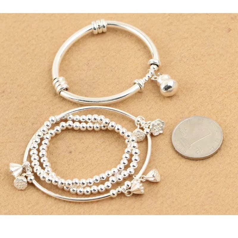 Solid 925 Sterling Silver Curved Tube Connector Long Tubes Beads-1pcs