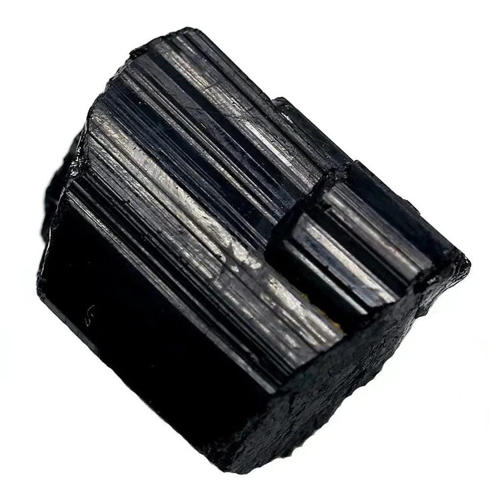 Natural black tourmaline crystal raw gemstone mineral specimen irregular crystals healing eliminate magnetism