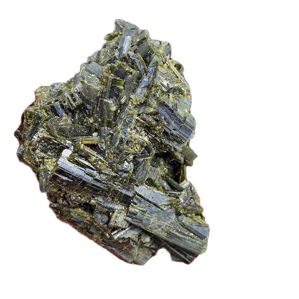 Green Tourmaline Natural Stone Raw Mineral Specimen Gemstones Healing Room Decor Reiki Crystals And Rock Stones Ornament