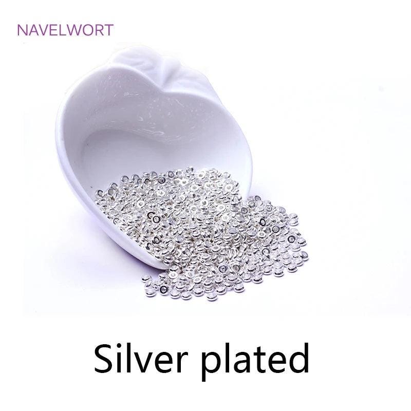 Disk Spacer Brass Beads For Jewellery Making, Beading Jewelry Fittings, DIY