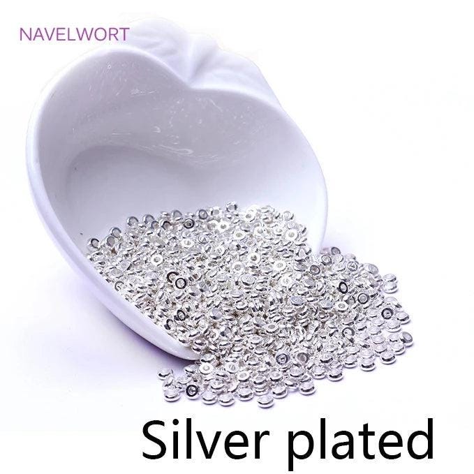 Disk Spacer Brass Beads For Jewellery Making, Beading Jewelry Fittings, DIY