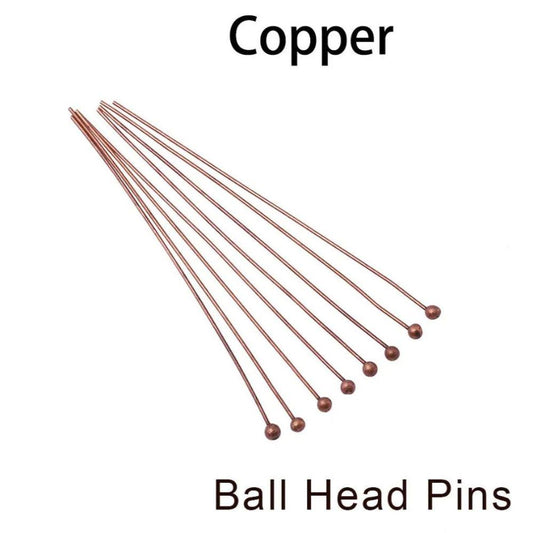 200Pcs/Lot 16-70mm Copper Ball Head Pins for Jewelry Findings Making Accessories Supplies