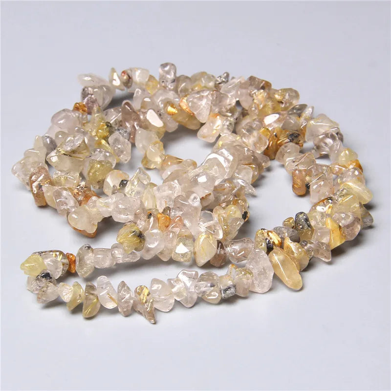 Chip Stone Beads Natural Stone Beads For Jewelry Making Needlework Bracelet Diy Beaded 5-8mm
