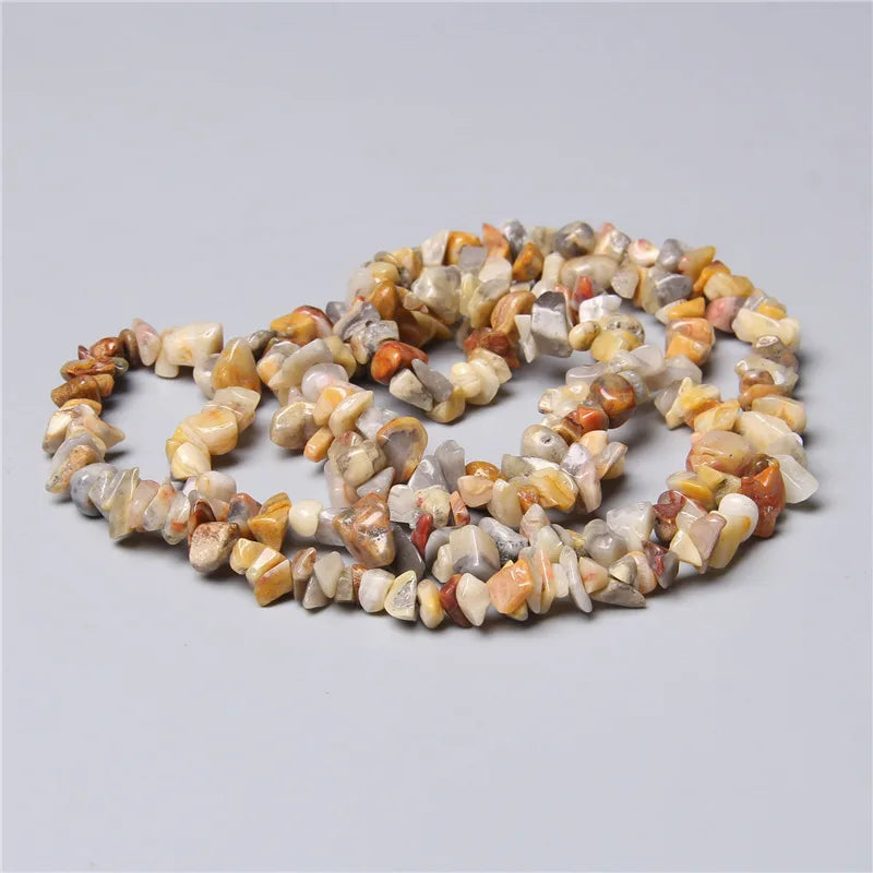 Chip Stone Beads Natural Stone Beads For Jewelry Making Needlework Bracelet Diy Beaded 5-8mm