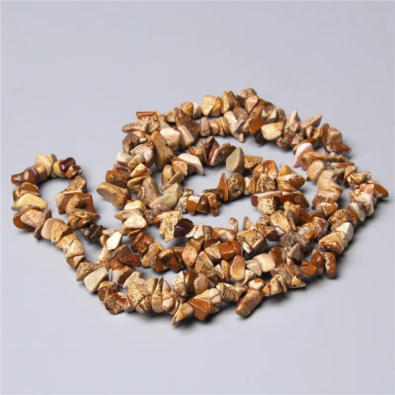 Chip Stone Beads Natural Stone Beads For Jewelry Making Needlework Bracelet Diy Beaded 5-8mm