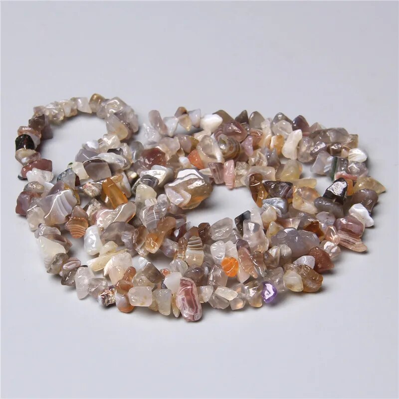 Chip Stone Beads Natural Stone Beads For Jewelry Making Needlework Bracelet Diy Beaded 5-8mm