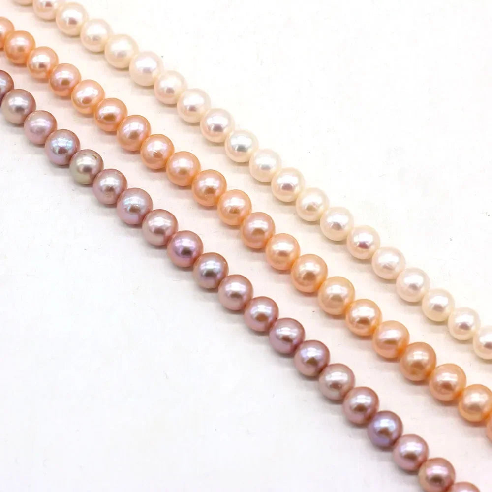 8-9mm AAA High Quality Natural Freshwater Pearl Near Round Beads