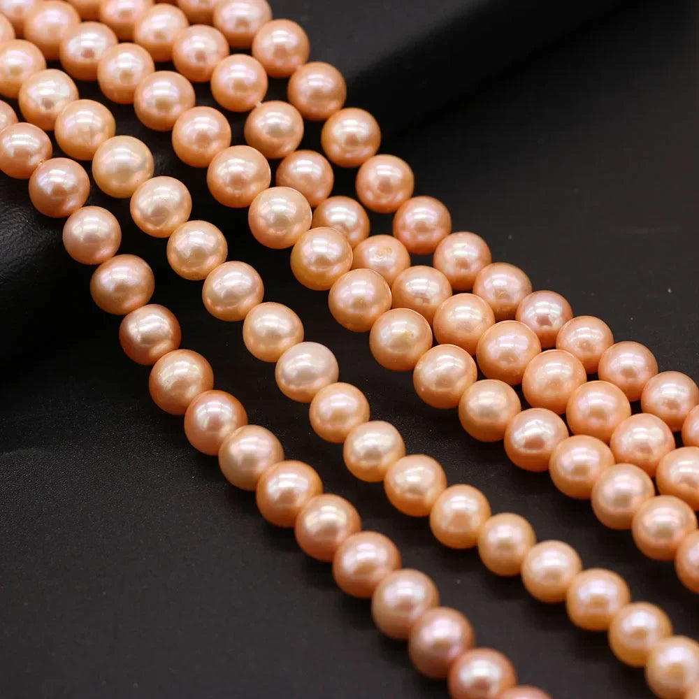 8-9mm AAA High Quality Natural Freshwater Pearl Near Round Beads