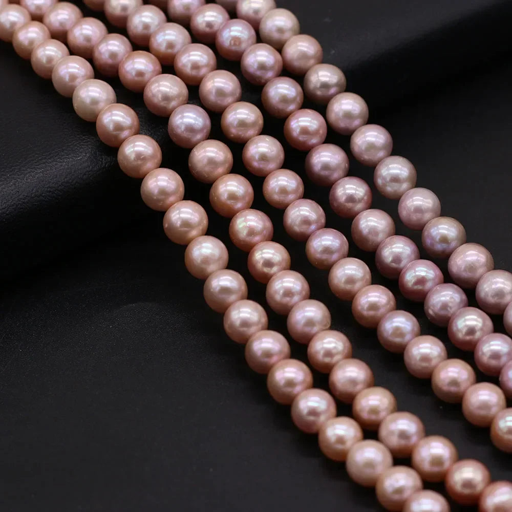 8-9mm AAA High Quality Natural Freshwater Pearl Near Round Beads