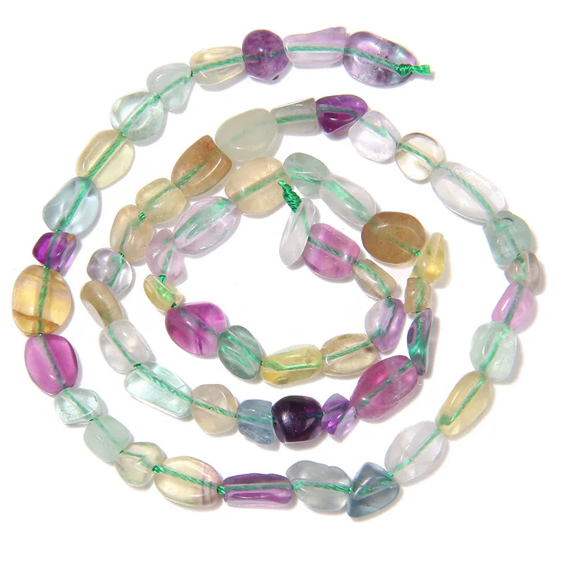 Irregular Gravel Chip Stone Bead Natural Stone Amethysts Moonstone Tiger Eye Beads For Jewelry Making DIY 6-8MM