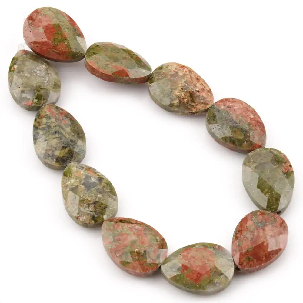 13*18mm Natural Faceted Stone Beads Water Drop