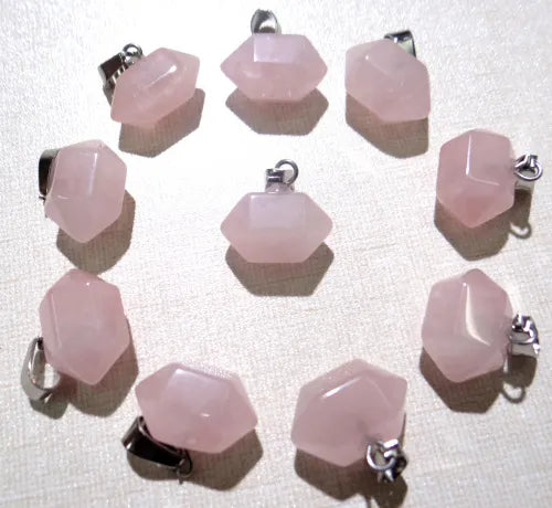 24pcs- Tiny Natural stone Quartz Crystal pendant for diy Jewelry making necklace Accessories