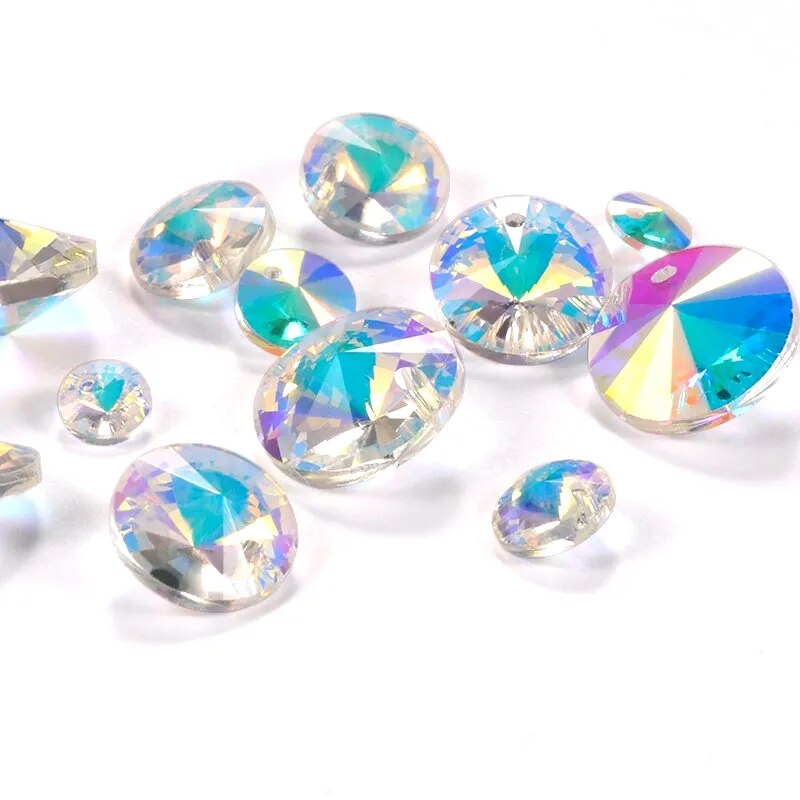 28-50PCS 6-14mm Crystal Beads Jewellery Making Supplies Glass Jewelry Pendant Beads for DIY Bracelets Necklace Earrings