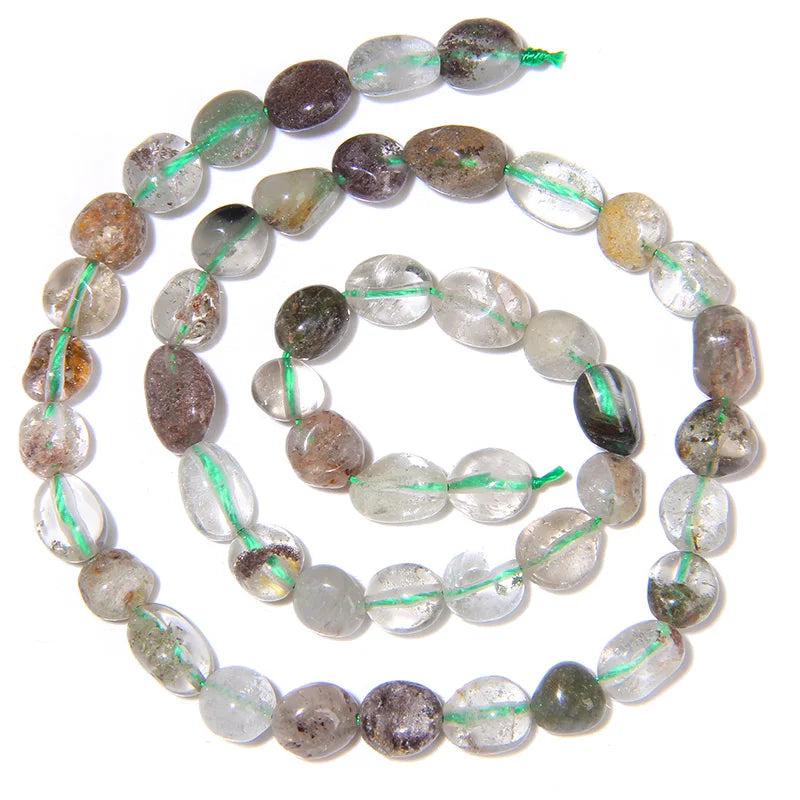 Irregular Gravel Chip Stone Bead Natural Stone Amethysts Moonstone Tiger Eye Beads For Jewelry Making DIY 6-8MM