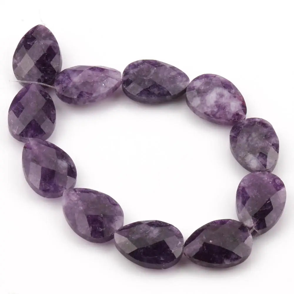 13*18mm Natural Faceted Stone Beads Water Drop