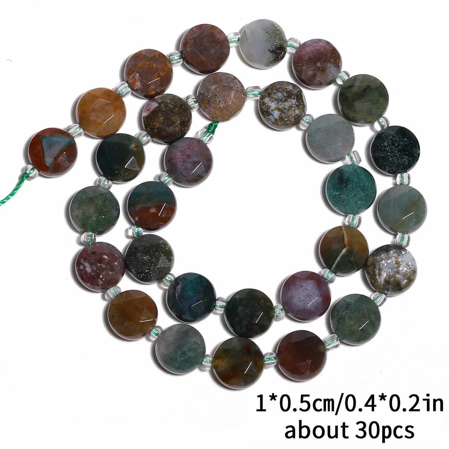 10mm AAA Faceted Coin Natural Gemtone Beads For Jewelry Making DIY 15'' Strand