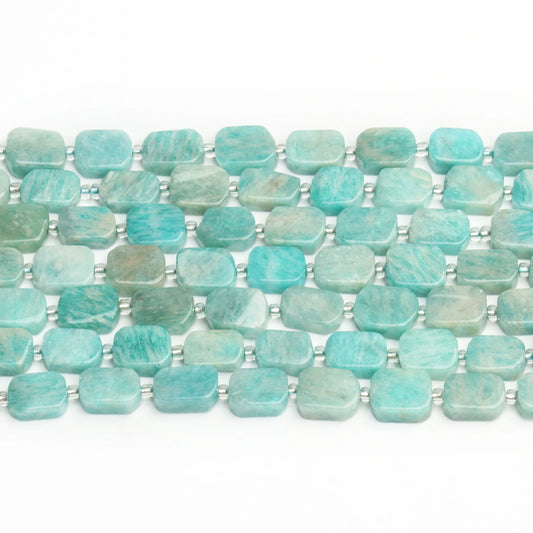 8x12mm Natural Blue Amazonite Beads Irregular Spacer Beads For Jewelry Making