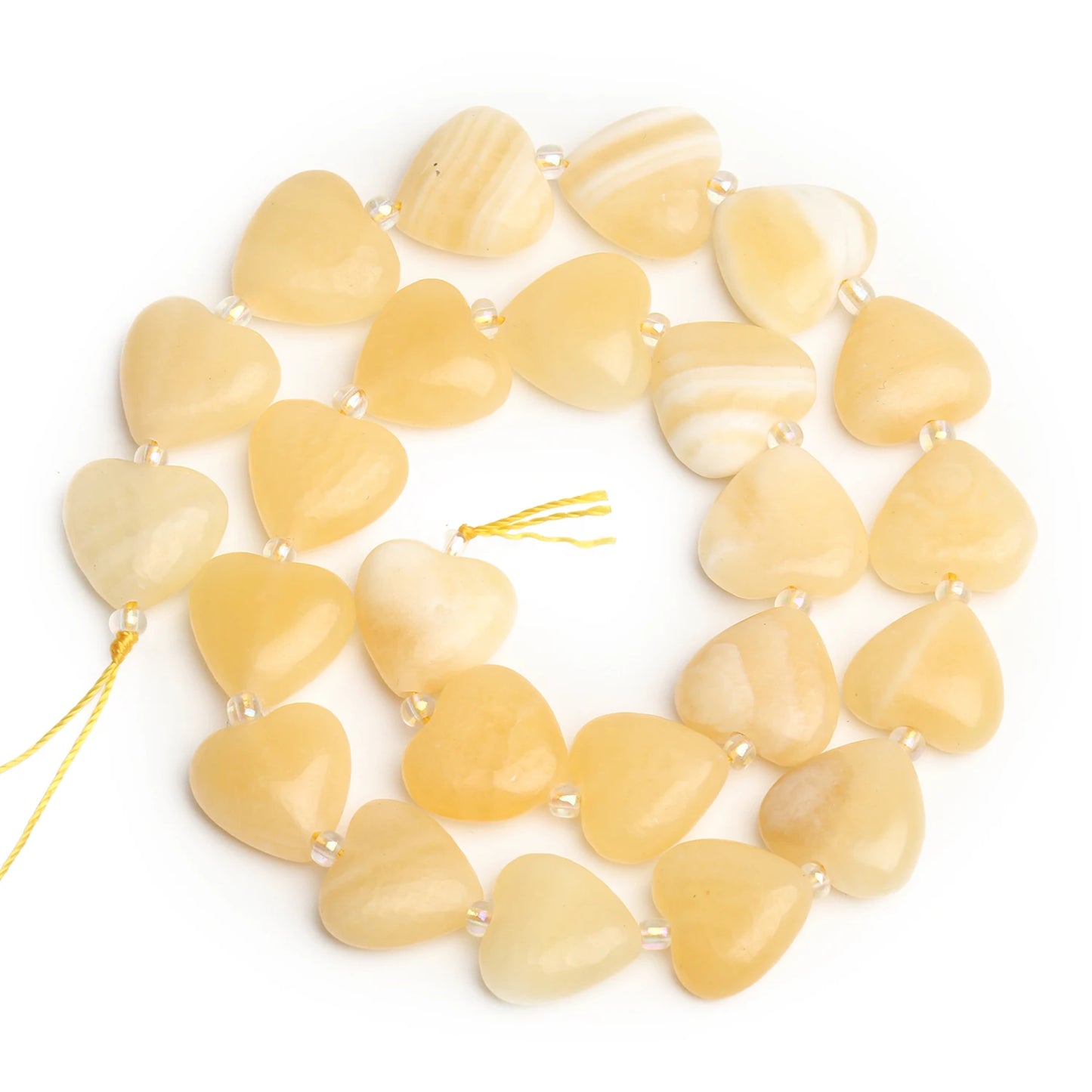 14mm AA Love Heart Natural Stone Loose Beads for Jewelry Making Diy approx 23pcs