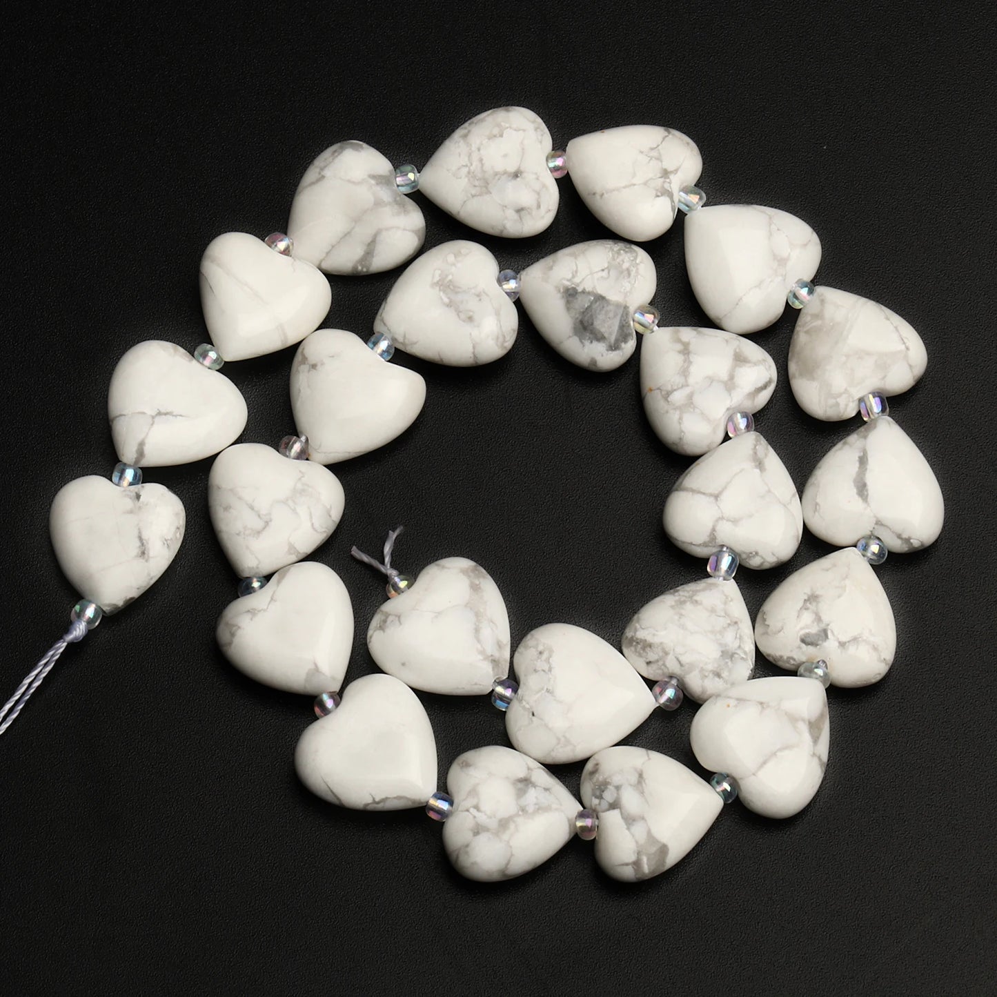 14mm AA Love Heart Natural Stone Loose Beads for Jewelry Making Diy approx 23pcs