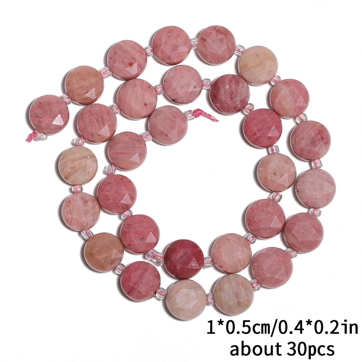 10mm AAA Faceted Coin Natural Gemtone Beads For Jewelry Making DIY 15'' Strand