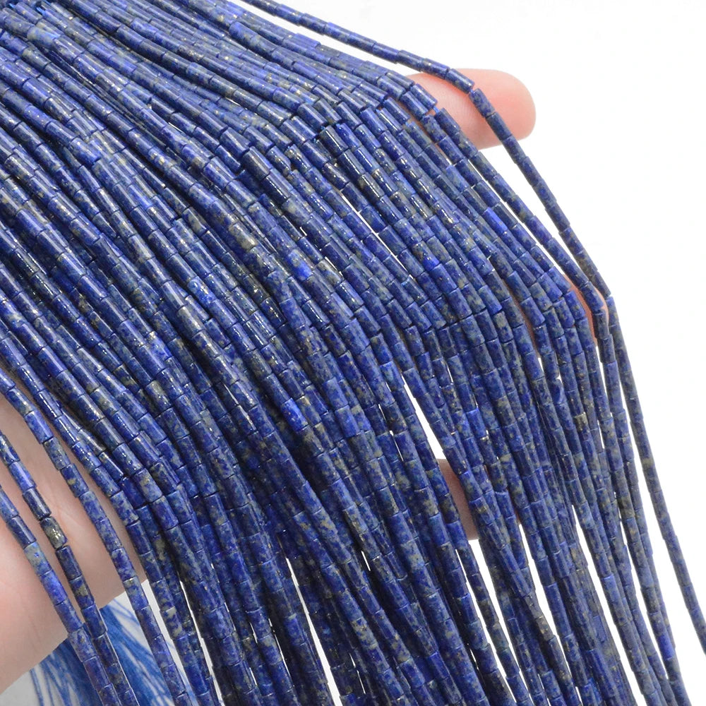 Natural Lapis Lauzli Small Tube Beads 2x4mm