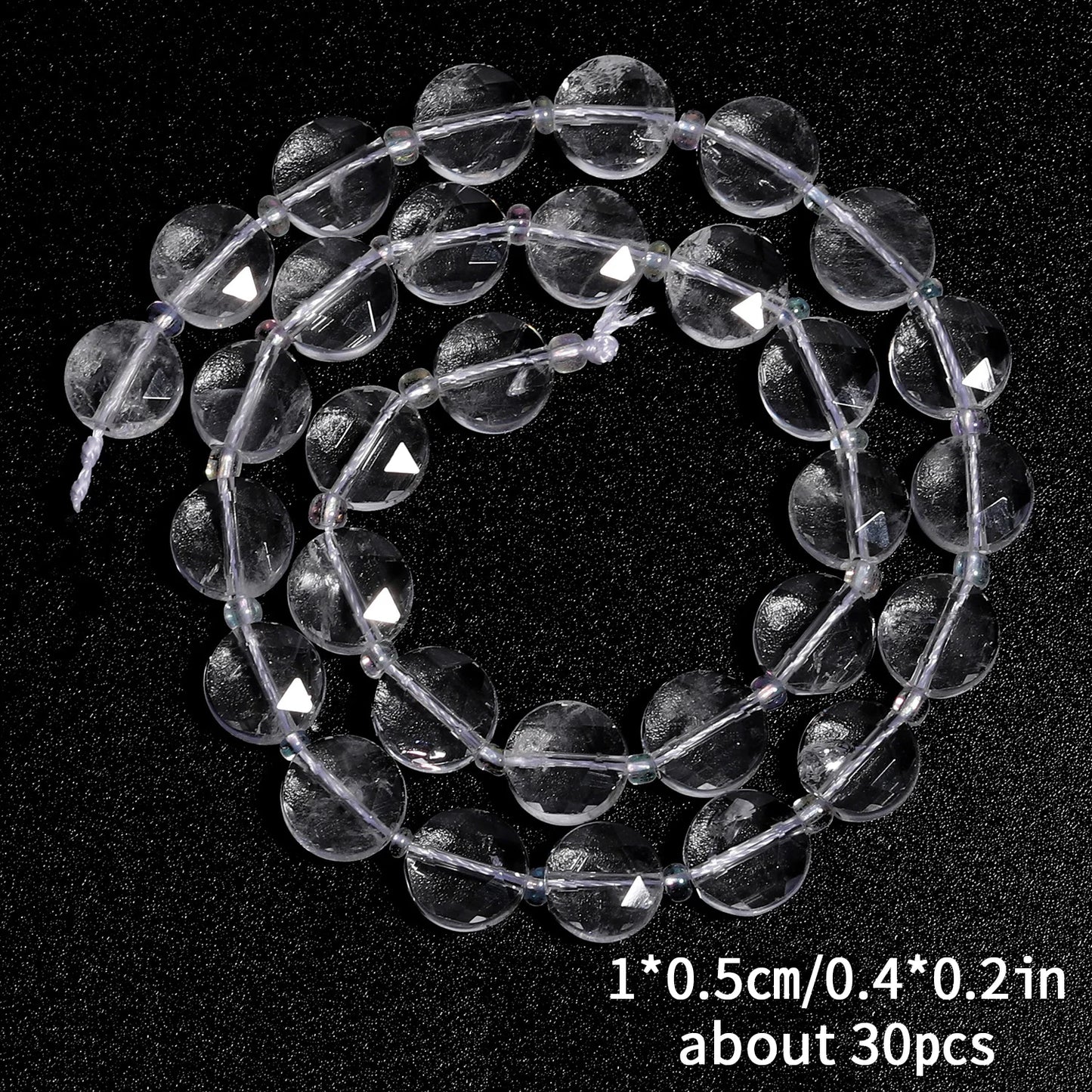 10mm AAA Faceted Coin Natural Gemtone Beads For Jewelry Making DIY 15'' Strand