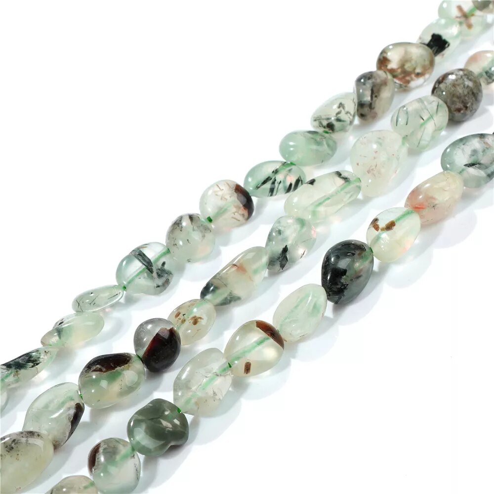 Natural Irregular Chip Stone Beads Colorful Gravel Aquamarine Amazonite Gems Beads  For Jewelry Making DIY  15" strand