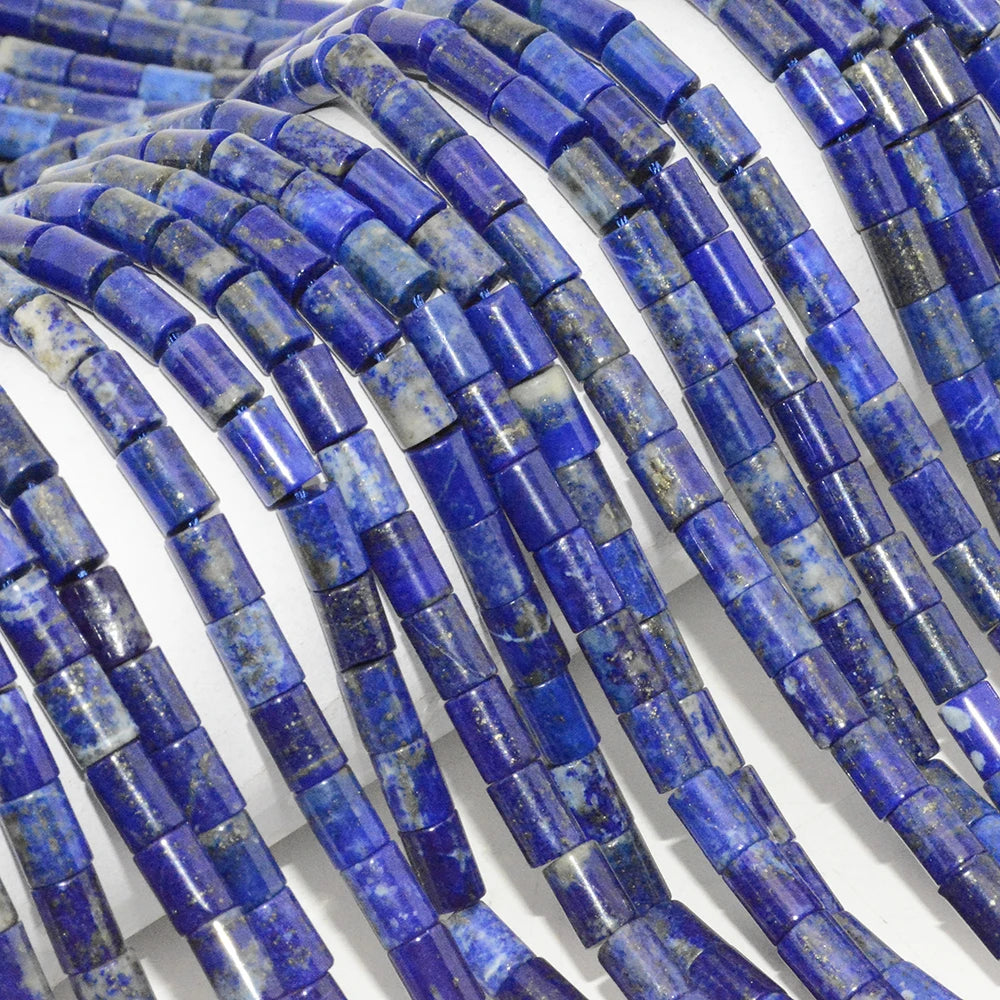 Natural Lapis Lazuli Tube Beads 5.5mmx7.5mm