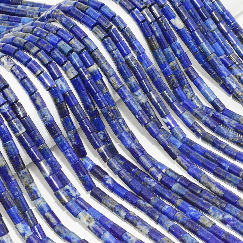 Natural Lapis Lazuli Tube Beads 5.5mmx7.5mm