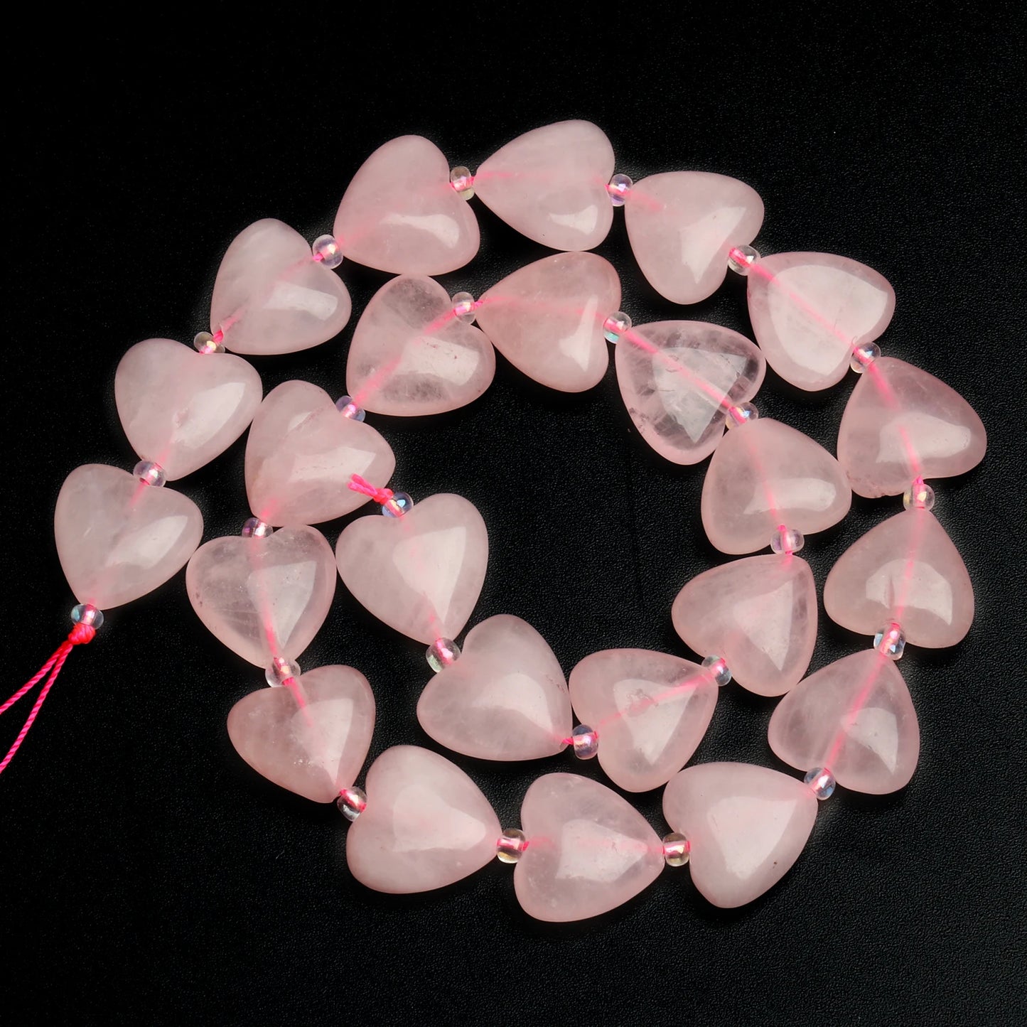 14mm AA Love Heart Natural Stone Loose Beads for Jewelry Making Diy approx 23pcs