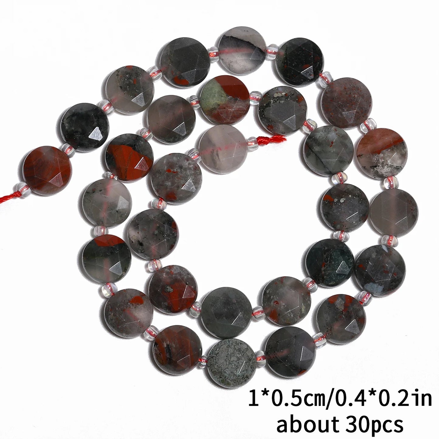 10mm AAA Faceted Coin Natural Gemtone Beads For Jewelry Making DIY 15'' Strand