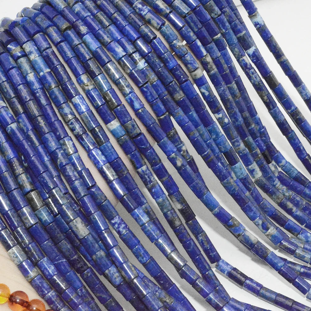 Natural Lapis Lazuli Tube Beads 5.5mmx7.5mm