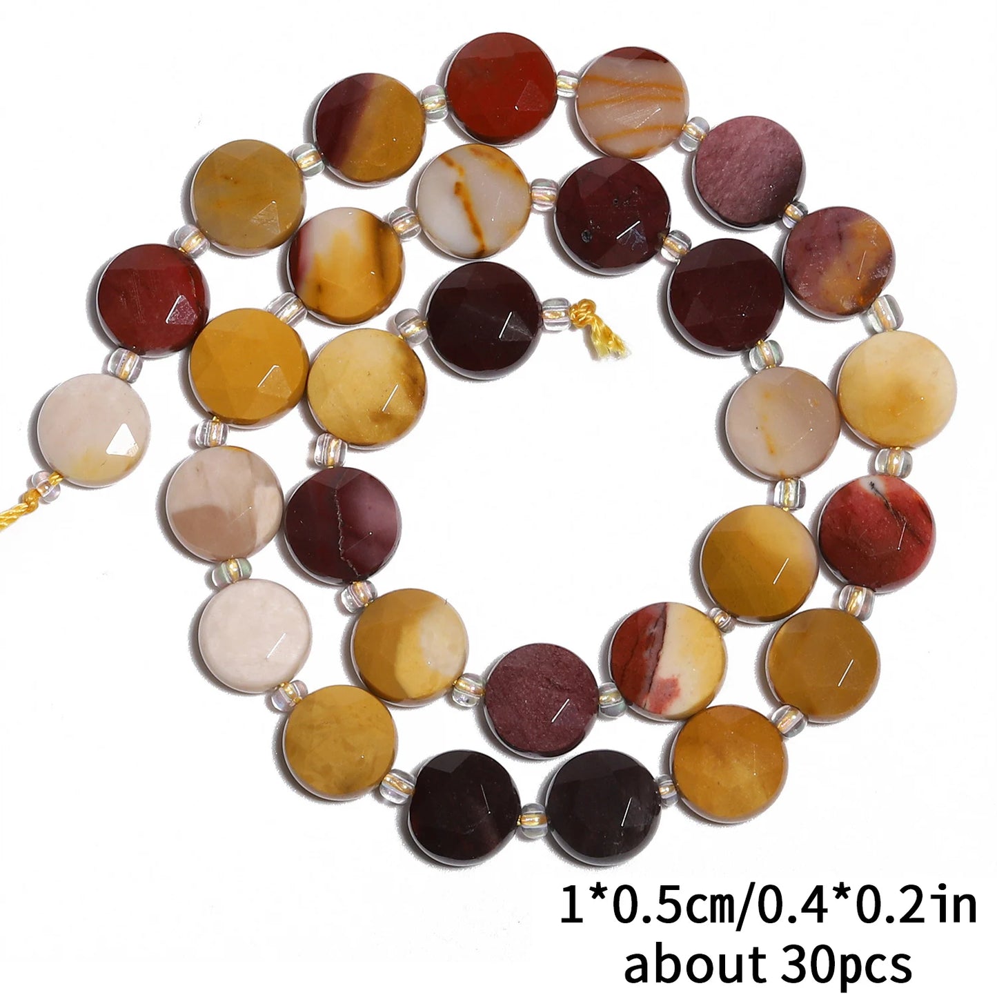 10mm AAA Faceted Coin Natural Gemtone Beads For Jewelry Making DIY 15'' Strand