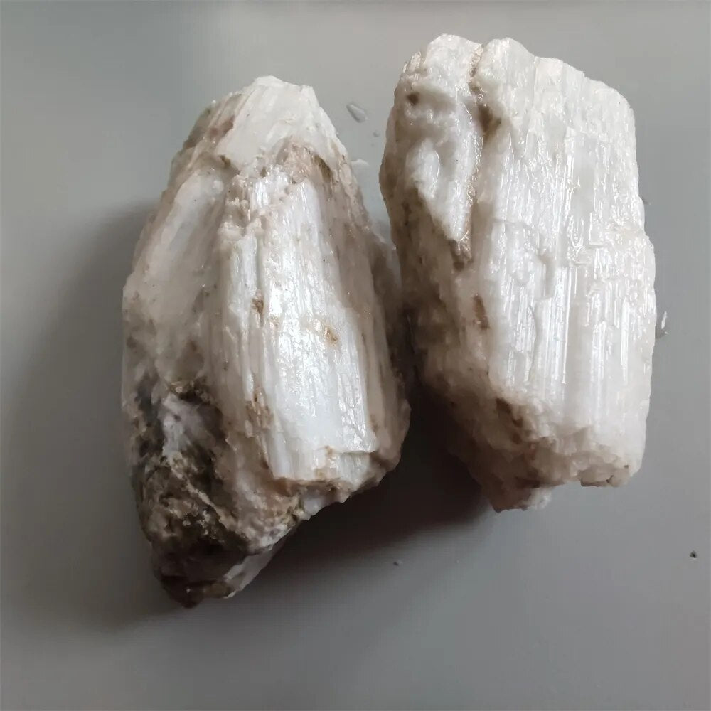 500g Natural Raw Threadiness Wollastonite Stone Teaching Mineral Specimen Industrial Raw Materials Collection Home Decoration