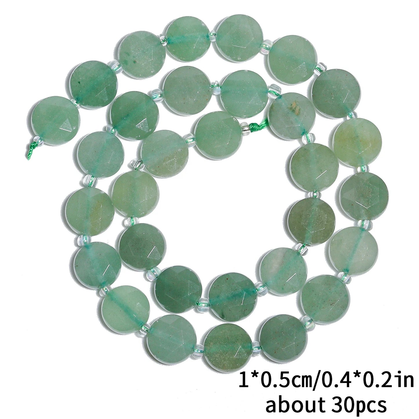 10mm AAA Faceted Coin Natural Gemtone Beads For Jewelry Making DIY 15'' Strand